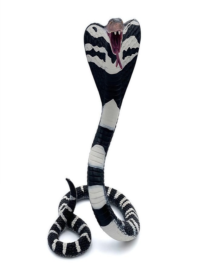 Higherbros Snake Toys Scary Prank Cobra Animal Figures Gag Gifts Halloween Decorations for Children's Animal Figurines Toys for Home and Garden Decorating - Image 3